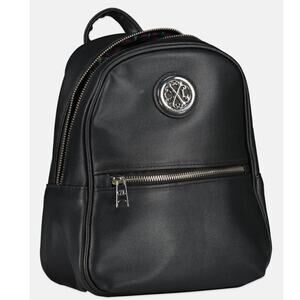 NEW CXL by Christian Lacroix Pine Caviar Black Logo Backpack PVC Mini Designer